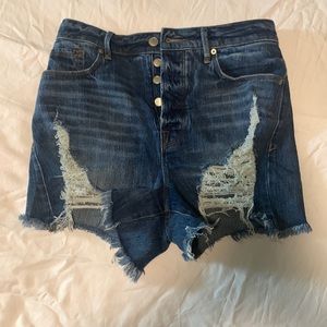 Good American high waist Jean shorts.